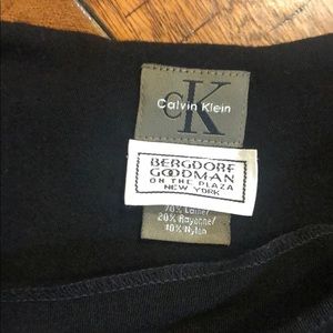 Ck black shirt dress with zipper on side